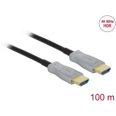 Delock Optical HDMI 2.0 -> HDMI 2.0 M/M aktív video kábel 100m fekete