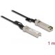 Delock Twinax SFP+ -> SFP+ M/M adatkábel 1m fekete