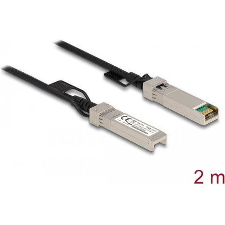 Delock Twinax SFP+ -> SFP+ M/M adatkábel 2m fekete