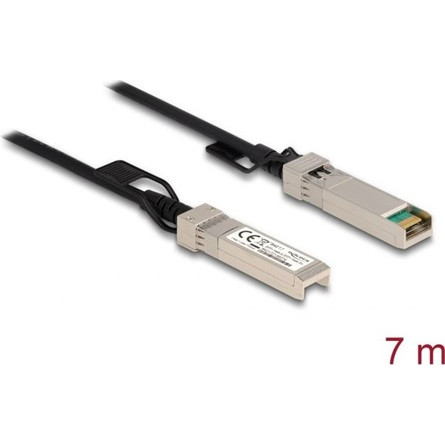 Delock Twinax SFP+ -> SFP+ M/M adatkábel 7m fekete