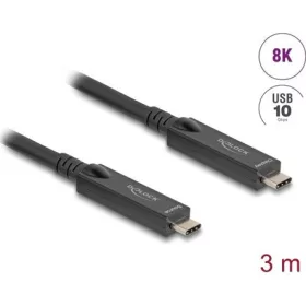Delock Aktív optikai USB-C  8K Video + adat + PD kábel 3 m
