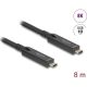 Delock Aktív optikai USB-C  8K Video + adat + PD kábel 8 m