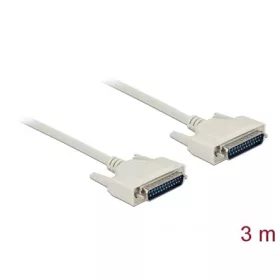 Delock D-Sub 25pin -> D-Sub 25pin M/M adatkábel 3m bézs