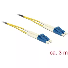   Delock LC Duplex -> LC Duplex M/M adatkábel 3m sárga Singlemode OS2