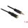 Delock Jack stereo 3,5mm (4pin) M/F audio kábel 1m fekete IPhone headsethez