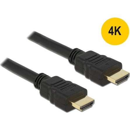 Delock KAB Delock 84751 A dugós - A dugós High Speed HDMI Ethernettel 4K - 0,5m