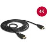 Delock Kábel - 84753 (HDMI -> HDMI, apa/apa, 4K, 1,5m)