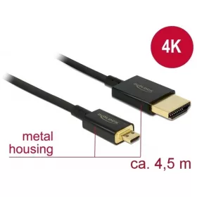 Delock Kábel - 84785 (HDMI -> Micro-HDMI, apa-apa, 4,5m)