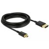 Delock Kábel - 84785 (HDMI -> Micro-HDMI, apa-apa, 4,5m)