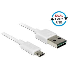   Delock Easy-USB A -> EasyUSB micro-B M/M adatkábel 0.5m fehér