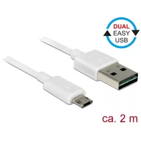   Delock Easy-USB A -> EasyUSB micro-B M/M adatkábel 2m fehér