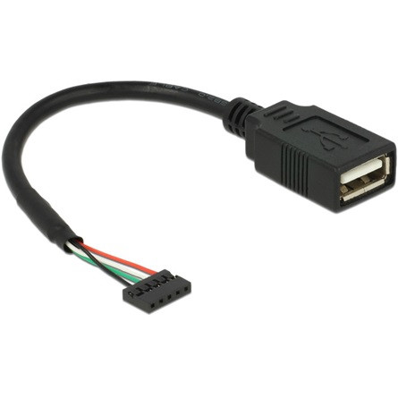 Delock KAB Delock 84831 5tűs 2mm > USB 2.0 A csatl. USB2.0 csatl. hüvellyel ellátott kábel - 0,15m