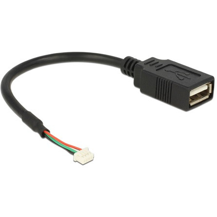 Delock KAB Delock 84834 1,25mm 4tűs > USB2.0 A csatl. USB2.0 kábel - 0,25m