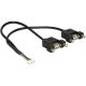 Delock KAB Delock 84839 USB2.0 1,25mm 8tűs > 2x USB2.0 A kábel - 0,25m