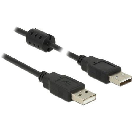 Delock USB-A 2.0 - USB-A 2.0 M/M adatkábel 1m fekete