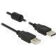 Delock KAB Delock 84890 USB 2.0 A dugó > USB 2.0 A dugó fekete - 1,5 m