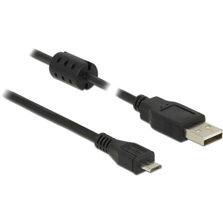 Delock USB-A 2.0 -> USB-B 2.0 micro M/M adatkábel 1m fekete