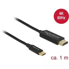   Delock coaxial USB-C -> HDMI 2.0 M/M video kábel 1m fekete DP Alt Mode