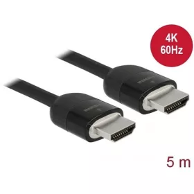   Delock Premium HDMI 2.0 -> HDMI 2.0 M/M video kábel 5m fekete