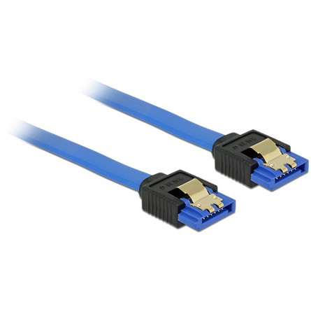 Delock SATA 3 F/F adatkábel 0.3m kék