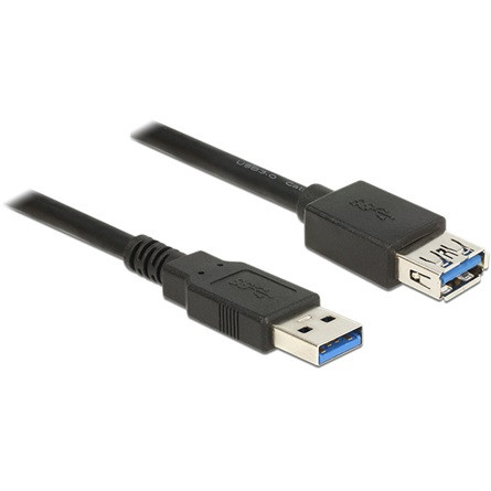 Delock KAB Delock 85053 USB 3.0-s bovítokábel A-típusú csatlakozódugóval > USB 3.0-s, A-típusú csatlakozóhüvellyel, 0