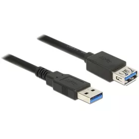   Delock USB-A 3.0 - USB-A 3.0 M/F adatkábel hosszabbító 1m fekete