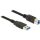 Delock USB-A 3.0 -> USB-B 3.0 M/M adatkábel 5m fekete
