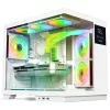 Spirit of Gamer Számítógépház - VIPER CRX White (fekete, ablakos, 6x12cm ventilátor, alsó táp,  ATX, 1x USB-C, 2x USB-A)