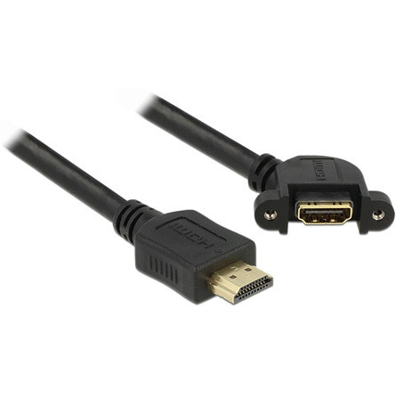 Delock KAB Delock 85103 HDMI-A apa > HDMI-A anya 110° elforgatott fali kábel - 1m