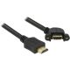 Delock KAB Delock 85103 HDMI-A apa > HDMI-A anya 110° elforgatott fali kábel - 1m