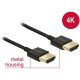 Delock KAB Delock 85117 HDMI kábel Ethernettel HDMI A dugó > HDMI A dugó 3D, 4K, vékony - 0,25 m