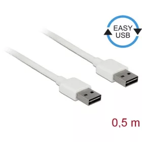 Delock Easy-USB A - Easy-USB M/M adatkábel 0.5m fehér