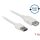 Delock Easy-USB A -> USB-A 2.0 M/F adatkábel hosszabbító 1m fehér