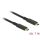 Delock USB-C 3.2 Gen2 -> USB-C 3.2 Gen2 M/M adatkábel 1m fekete PD 3A E-Marker coaxial