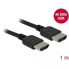   Delock Premium HDMI 2.0 -> HDMI 2.0 M/M video kábel 1m fekete