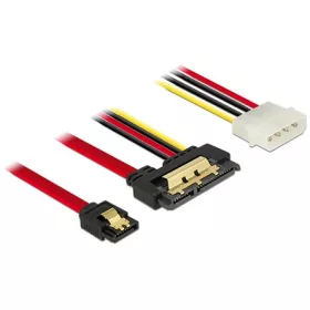   Delock SATA 3 Molex Power 4pin -> SATA 22pin F/F adatkábel 0.3m