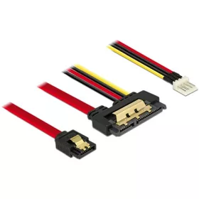   Delock ADA Delock 85232 SATA-kábel 6Gb/S 7 tus csatlakozóhüvely + 4 tus Floppy-csatlakozódugó