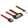 Delock ADA Delock 85232 SATA-kábel 6Gb/S 7 tus csatlakozóhüvely + 4 tus Floppy-csatlakozódugó