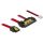 Delock SATA 3 Power 2pin -> SATA 22pin F/F adatkábel 0.2m