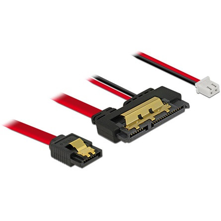 Delock SATA 3 Power 2pin -> SATA 22pin F/F adatkábel 0.2m