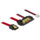 Delock SATA 3 Power 2pin -> SATA 22pin F/F adatkábel 0.2m