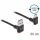 Delock Easy-USB A -> USB-C M/M adatkábel 0.5m fekete 90°/90° fel/le