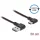 Delock Easy-USB A -> USB-C M/M adatkábel 0.5m fekete 90°/90°
