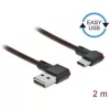 Delock ADA Delock 85283 EASY-USB 2.0 A csatlakozódugó - USB-C csatlakozódugó ívelt bal / jobb