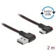 Delock ADA Delock 85283 EASY-USB 2.0 A csatlakozódugó - USB-C csatlakozódugó ívelt bal / jobb