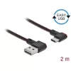 Delock ADA Delock 85283 EASY-USB 2.0 A csatlakozódugó - USB-C csatlakozódugó ívelt bal / jobb