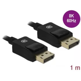   Delock DisplayPort 1.4 -> DisplayPort 1.4 M/M video kábel 1m fekete Coaxial