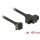 Delock USB-A 3.2 Gen2 -> USB-C M/F adatkábel 0.45m fekete panel mount