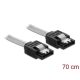 Delock SATA3 -> SATA3 M/M adatkábel 0.7m átlátszó
