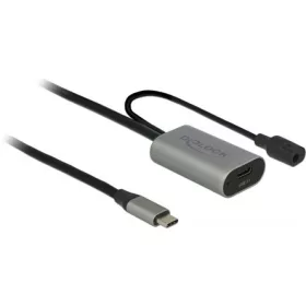   Delock USB-C 3.1 Gen1 DC -> USB-C 3.2 Gen1 M/F adatkábel hosszabbító 5m fekete